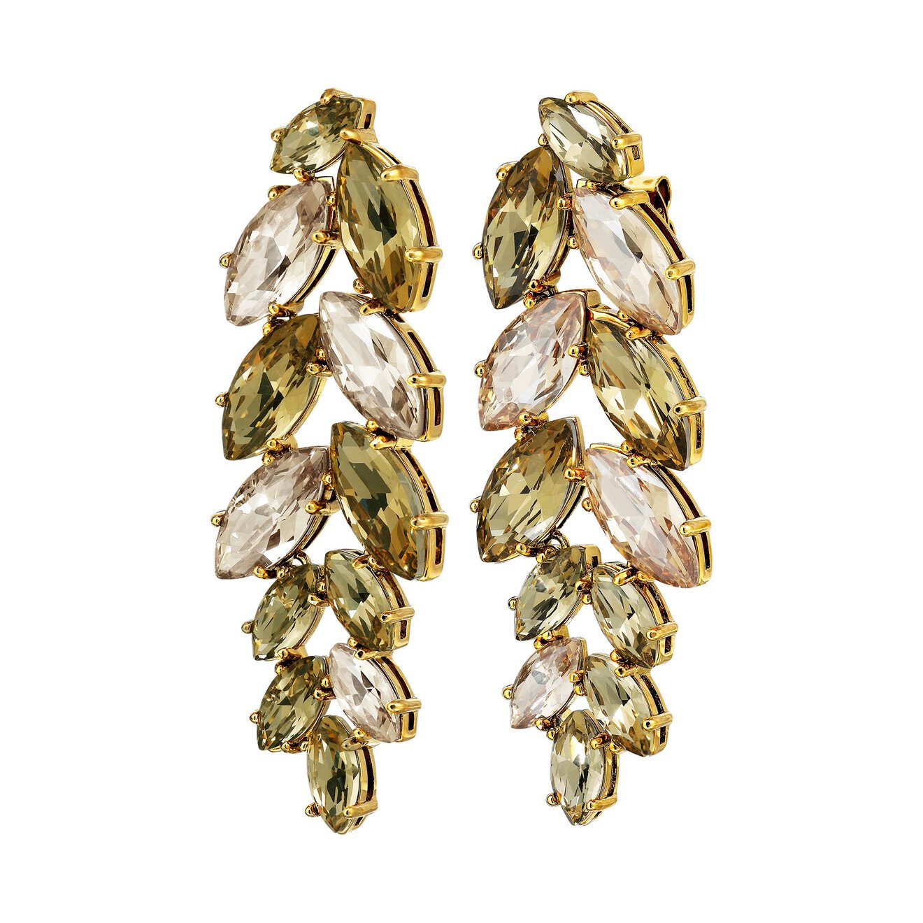 Banyan oorbellen champagne goud