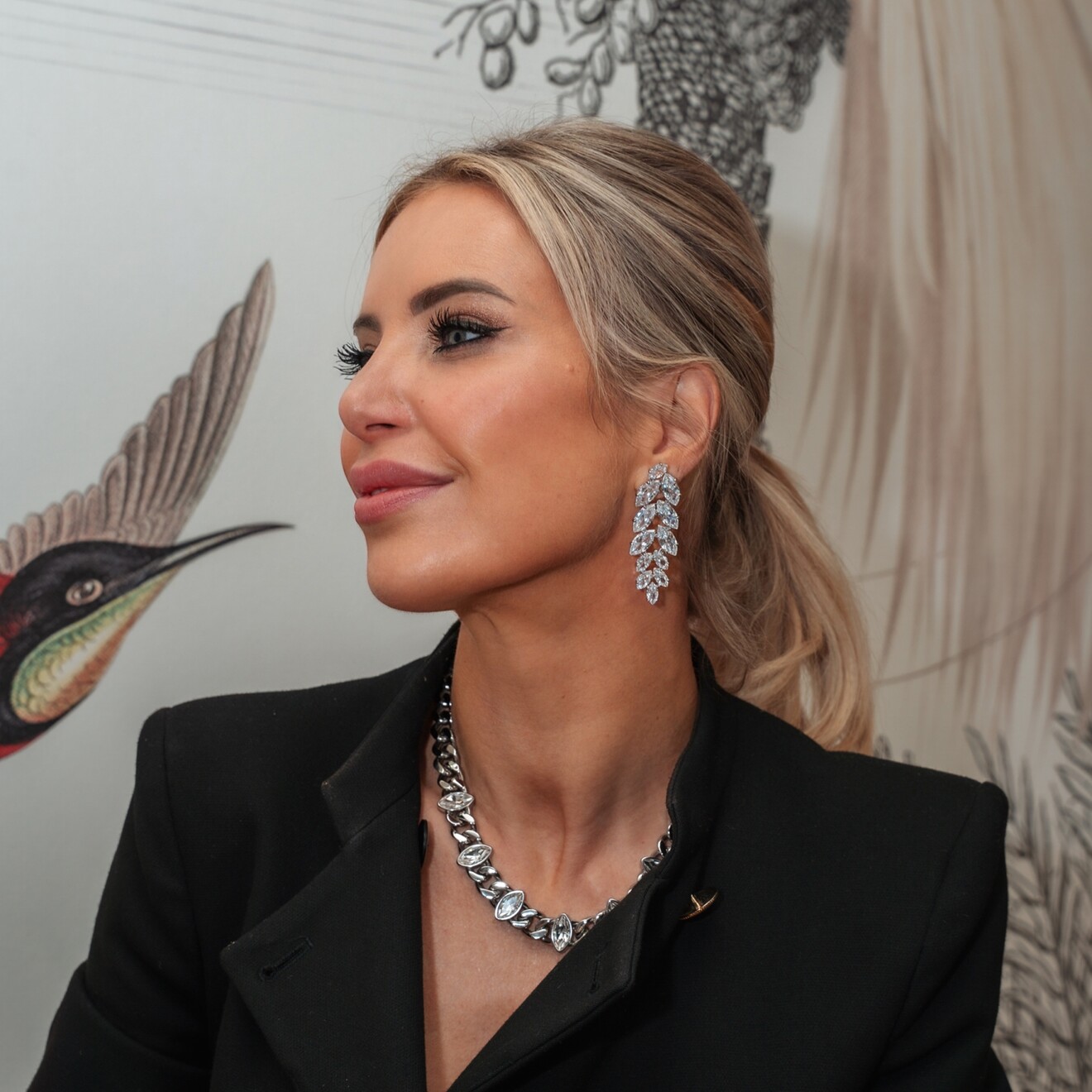 Banyan oorbellen zilver kristal