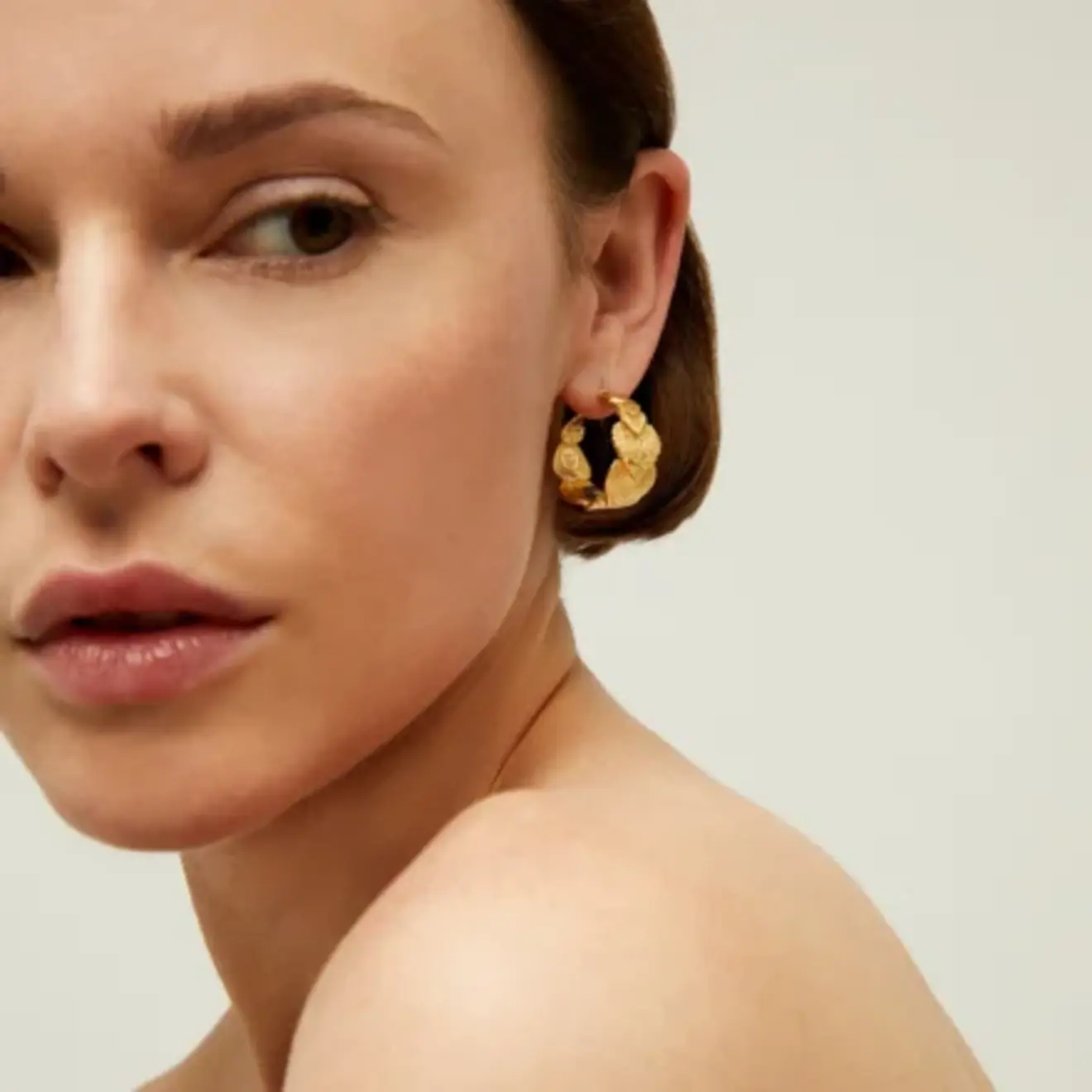 Cuore hoop oorbellen goud