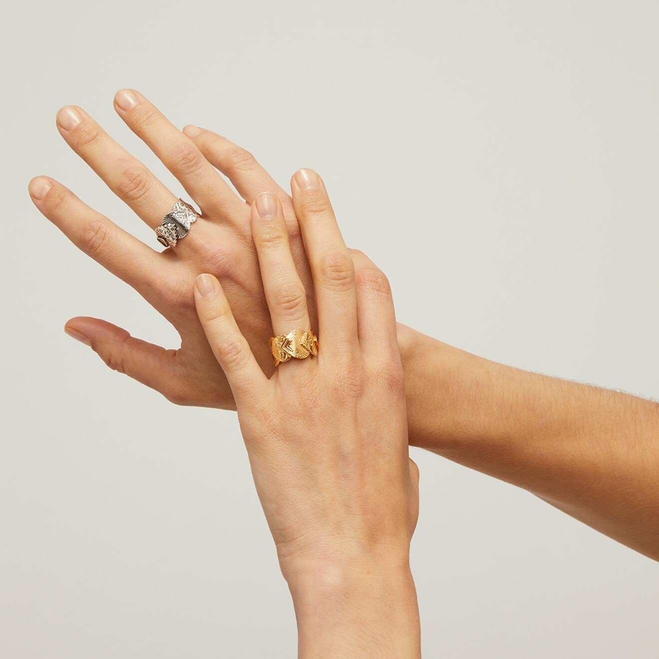 Cuore aanpasbare ring goud