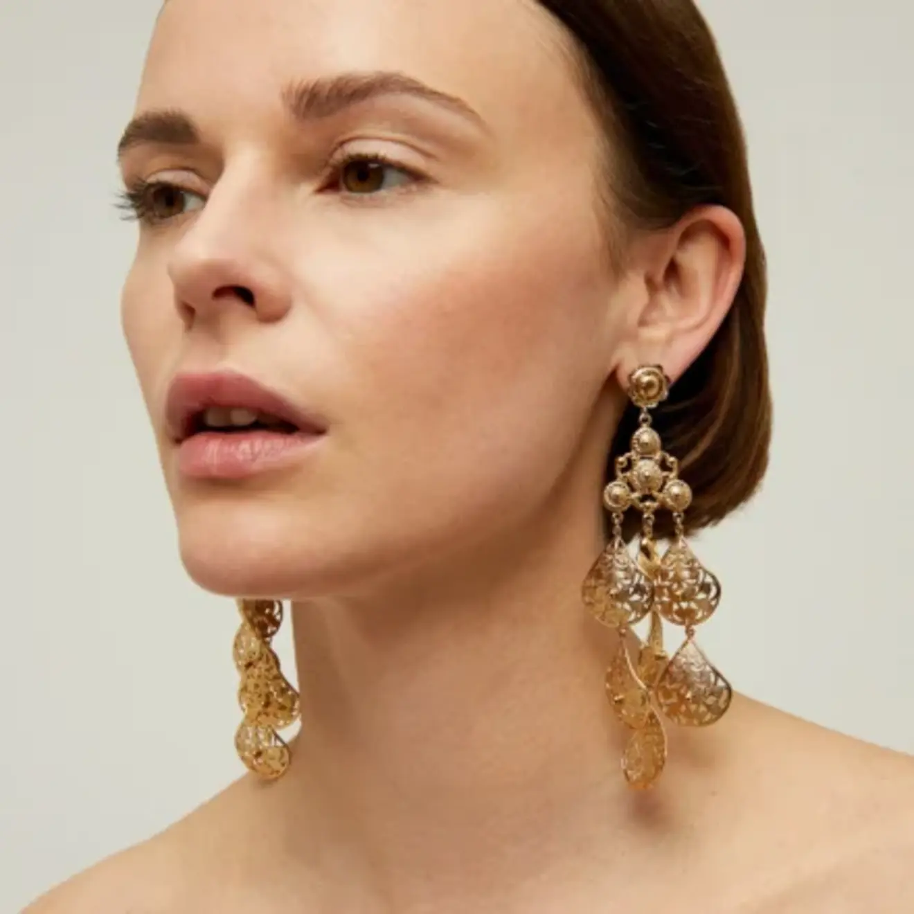 Orferia oorbellen large goud