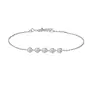 Pavé multi beaded ketting zilver