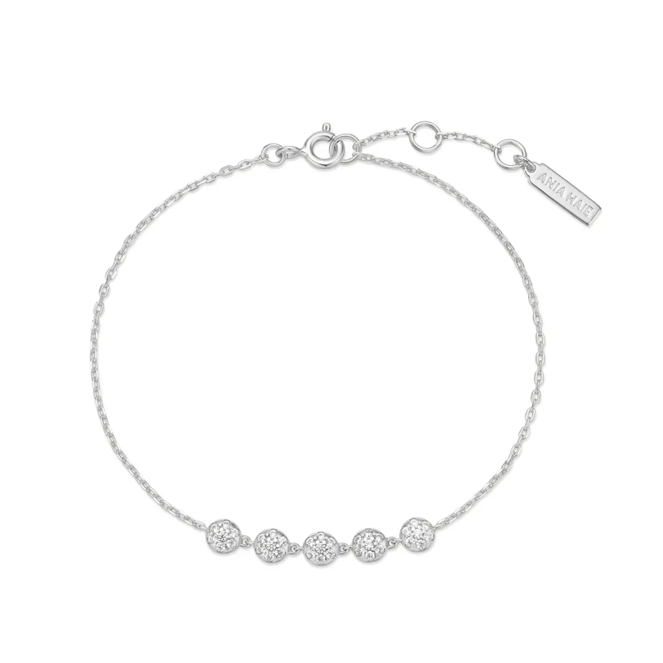 Pavé multi beaded chain armband