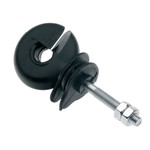 Pulsara Isolateur à vis Pulsara pour piquets métalliques – noir, M6