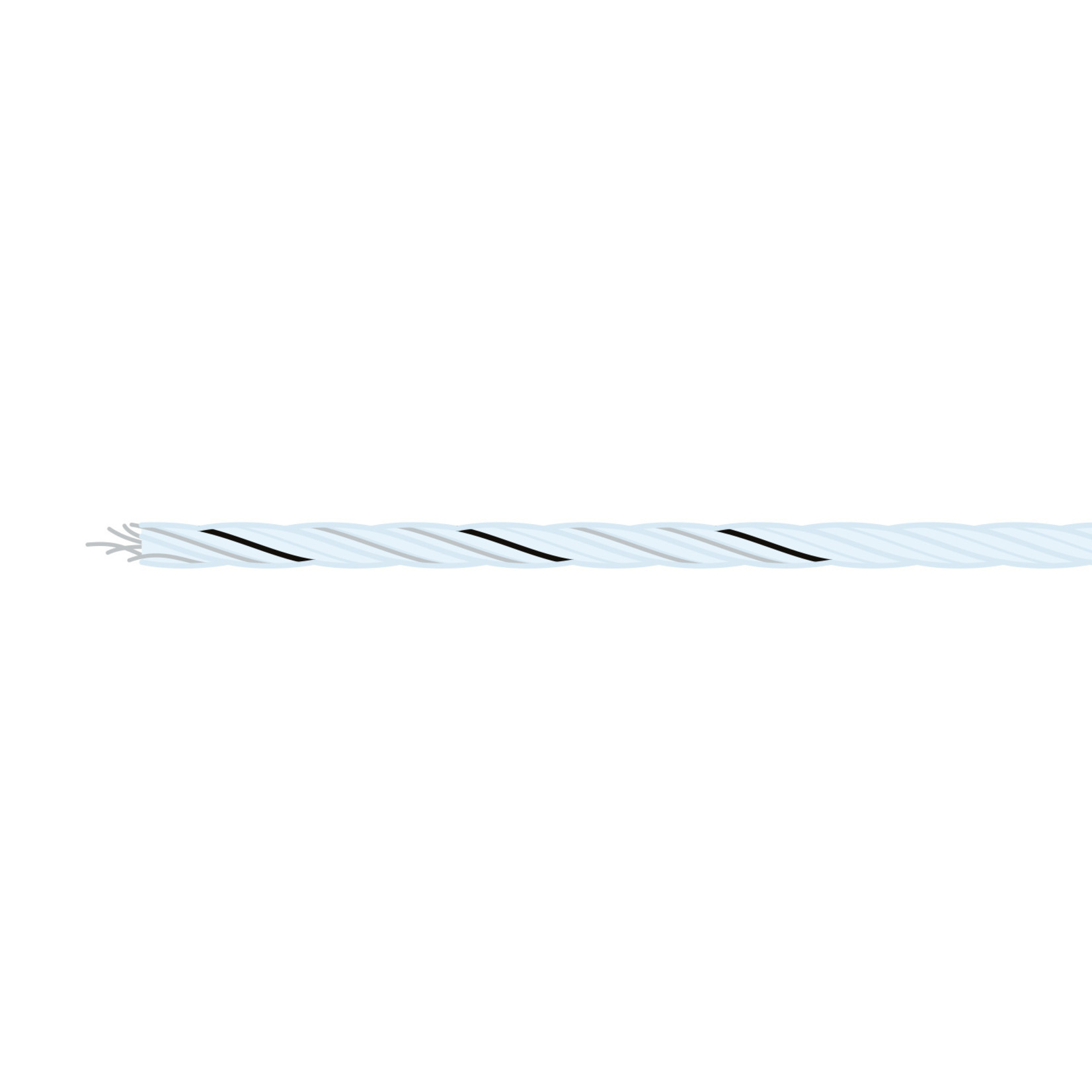 Pulsara Fil synthétique Basic 200m blanc