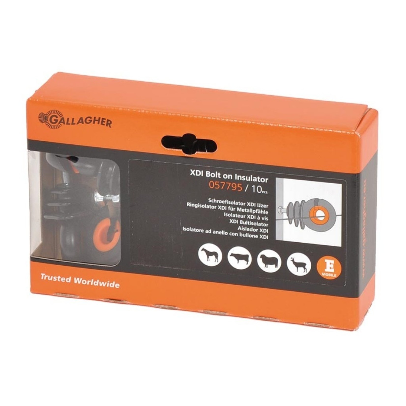 Gallagher Isolateur XDI à vis (10 pcs)