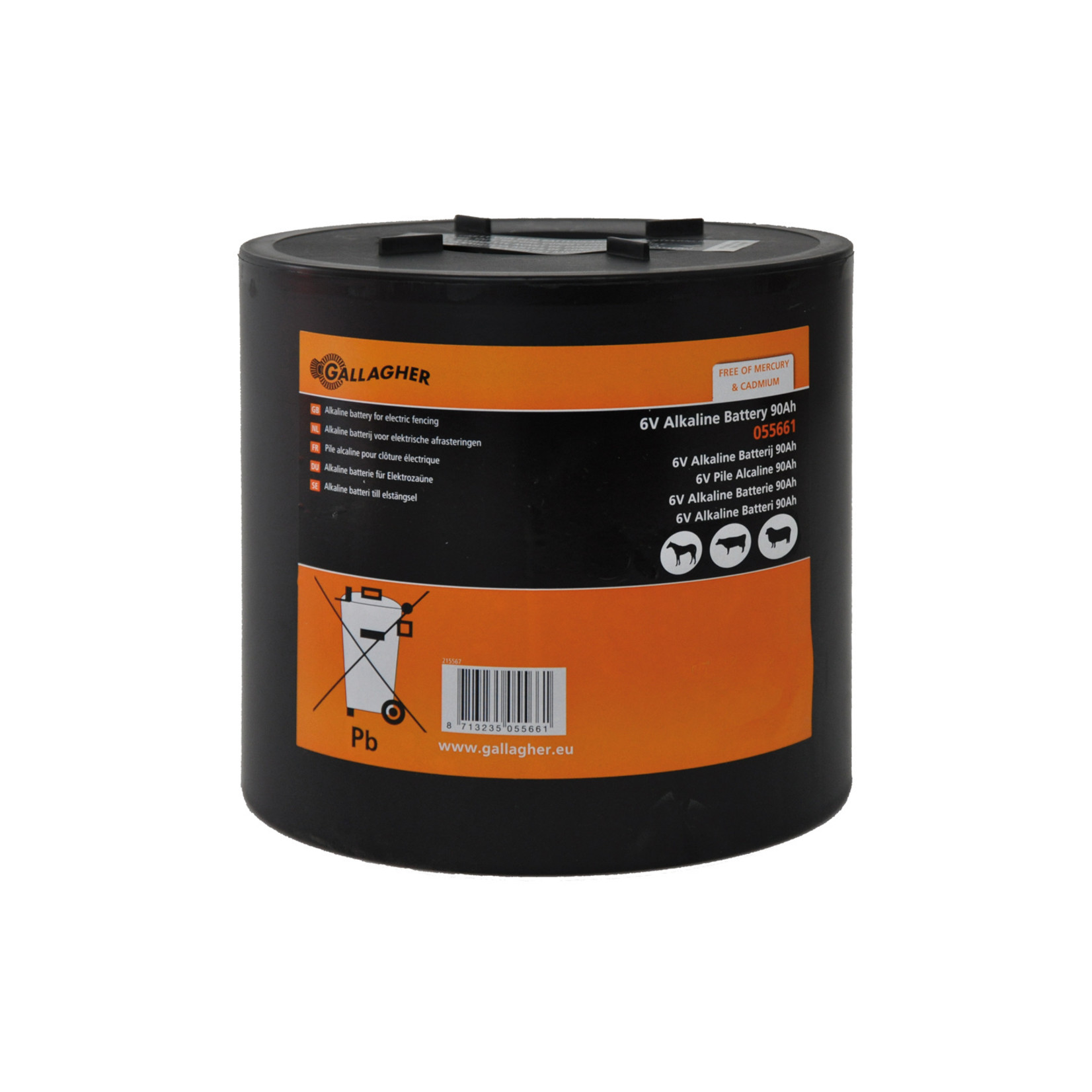 Gallagher Pile ronde Gallagher – 6 V, 90 Ah