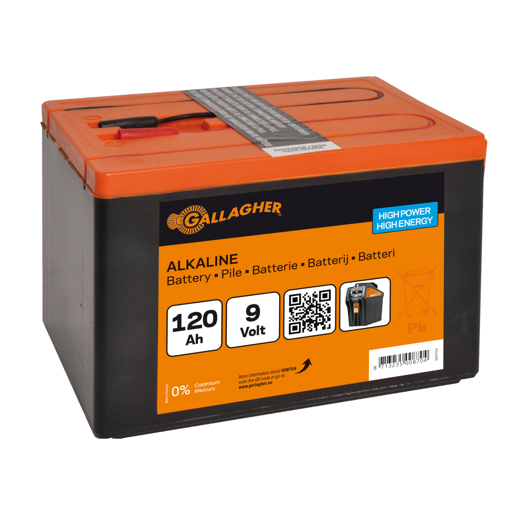 Gallagher Pile Powerpack (9V, 120Ah)