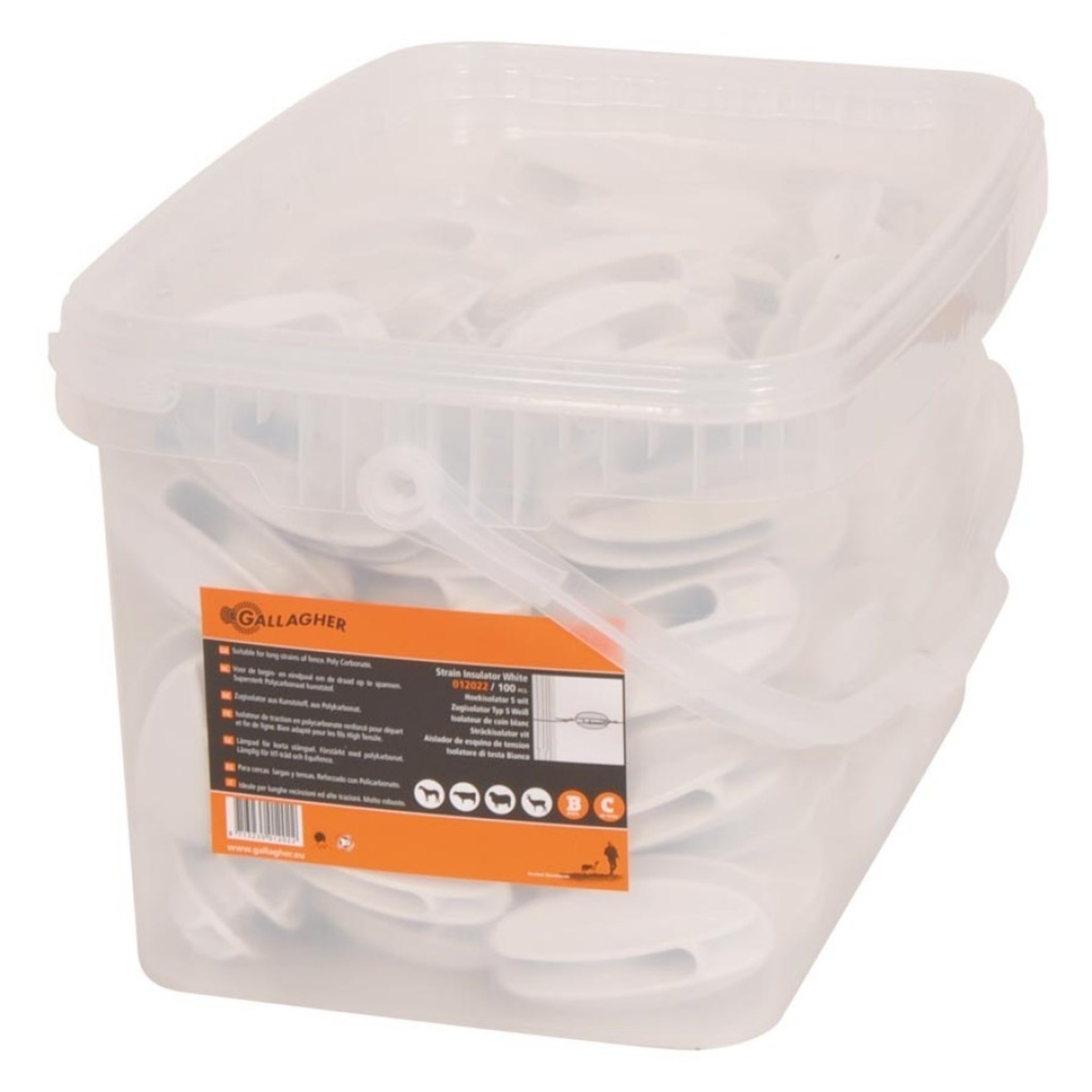 Gallagher Isolateur de coin Gallagher Super – blanc (lot de 100)
