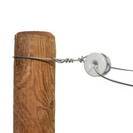 Gallagher Isolateur porcelaine, blanc (6 pcs)