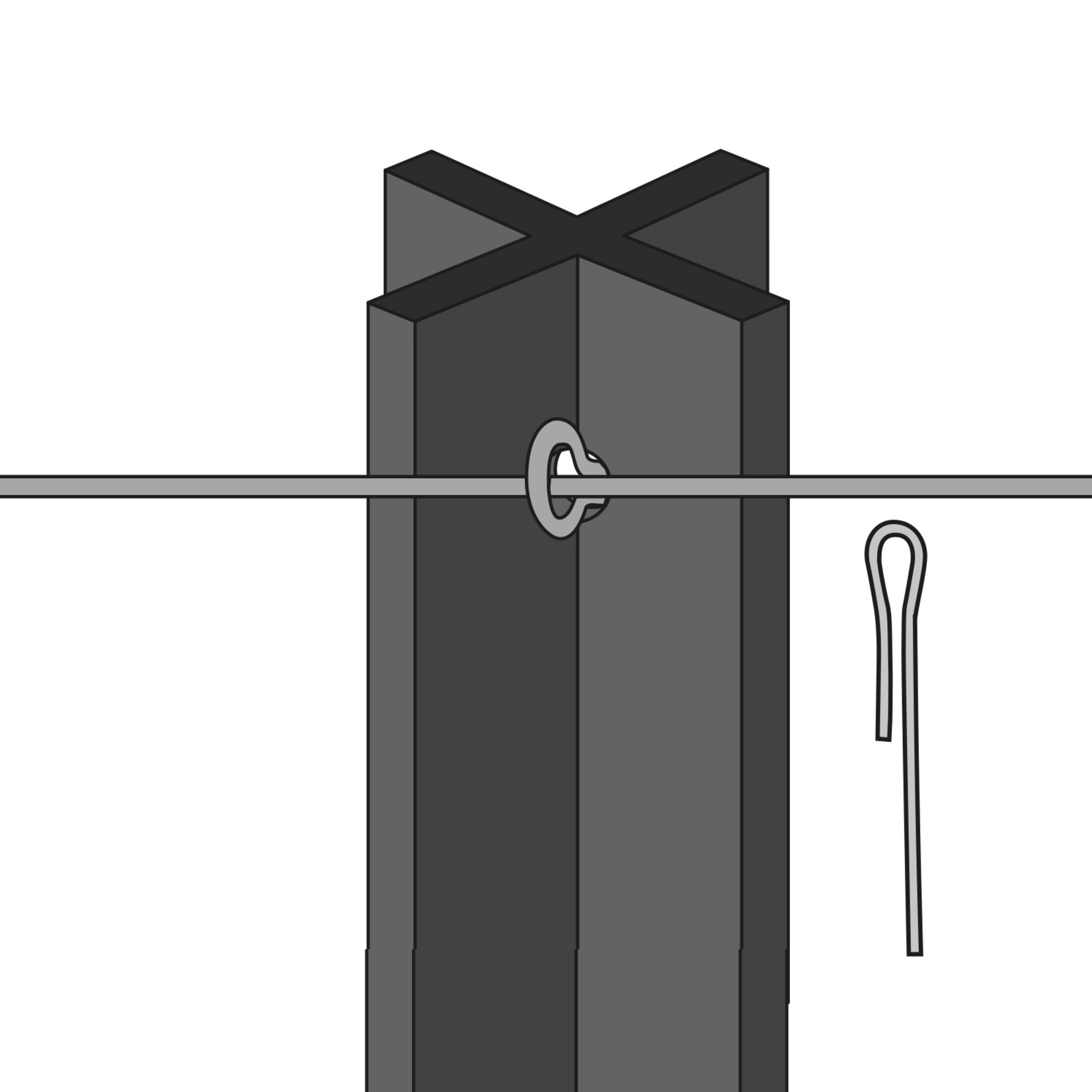 Gallagher Epingle courte (1000 pcs)