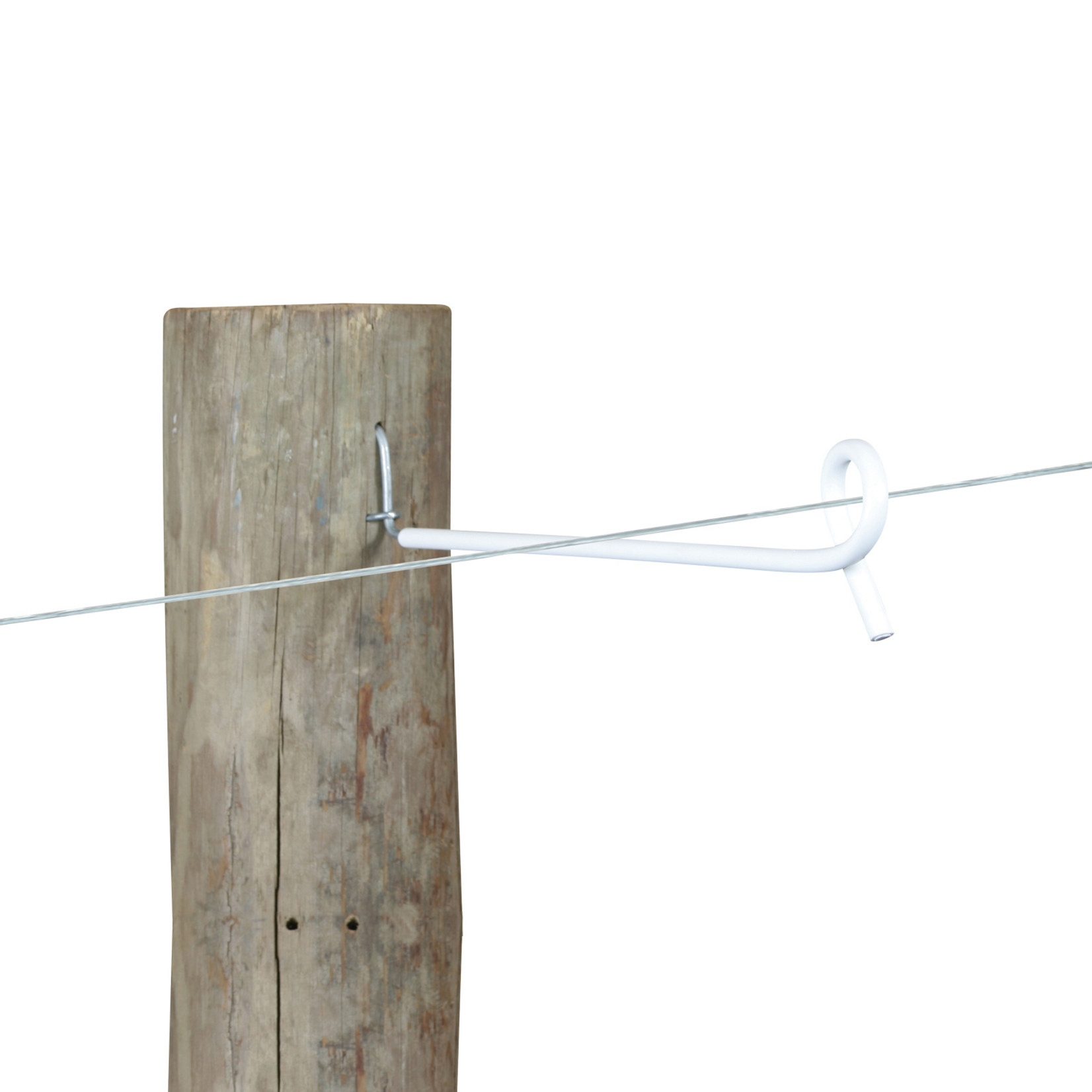 Gallagher Isolateur à distance queue de cochon Gallagher – blanc, 40 cm (lot de 10)