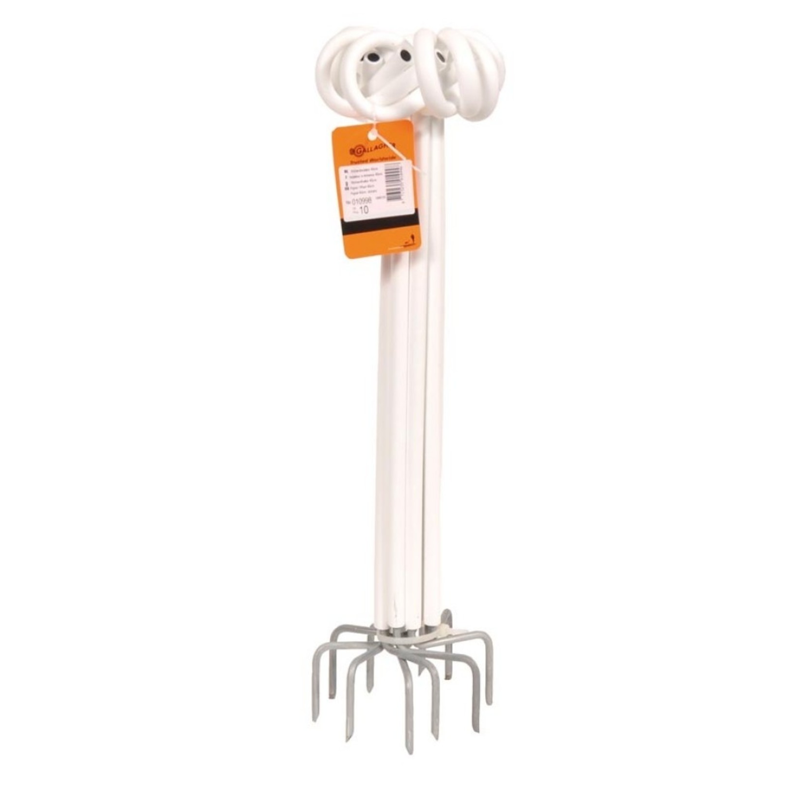 Gallagher Isolateur à distance queue de cochon Gallagher – blanc, 40 cm (lot de 10)