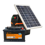 Gallagher Électrificateur solaire Gallagher S220 – B200, panneau 20 W, batterie 60 Ah
