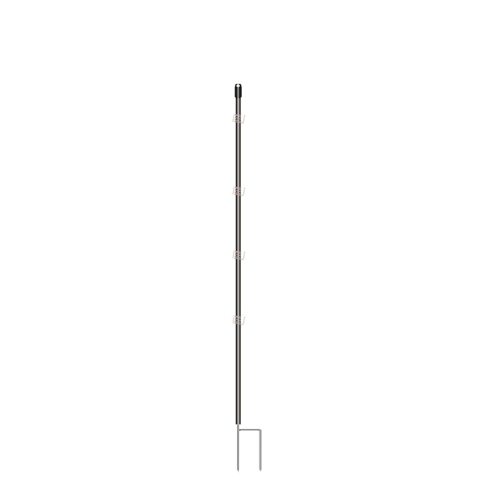 Gallagher Piquet PVC pour clôture à cerfs Gallagher – noir, ø 19 mm, 1,70 m (lot de 10)