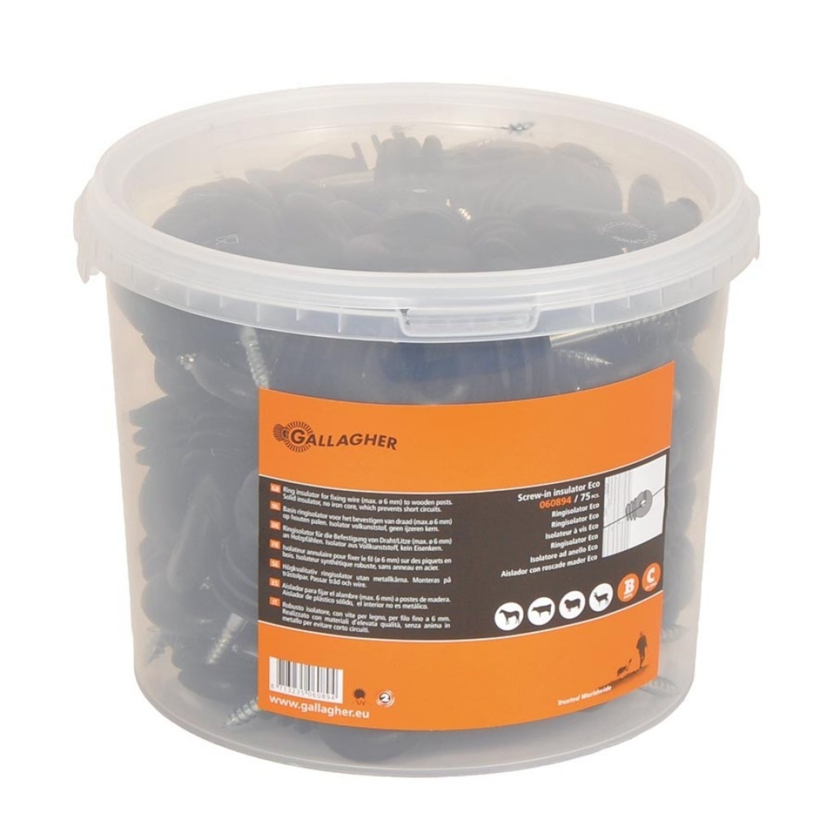 Gallagher Isolateur à vis Gallagher Economy (lot de 75)