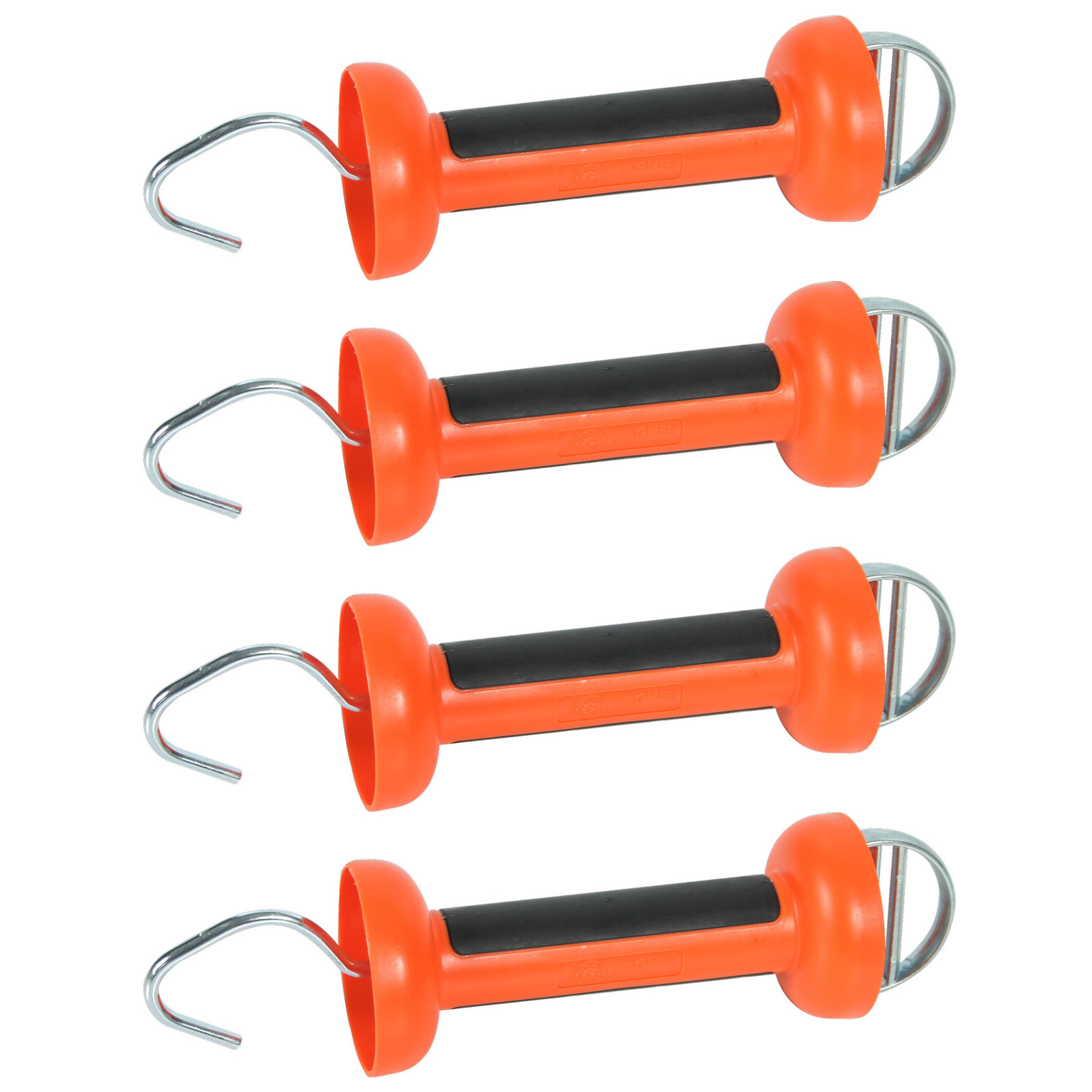 Gallagher Poignée de porte bi-matière Gallagher – orange, pour ruban (lot de 4)