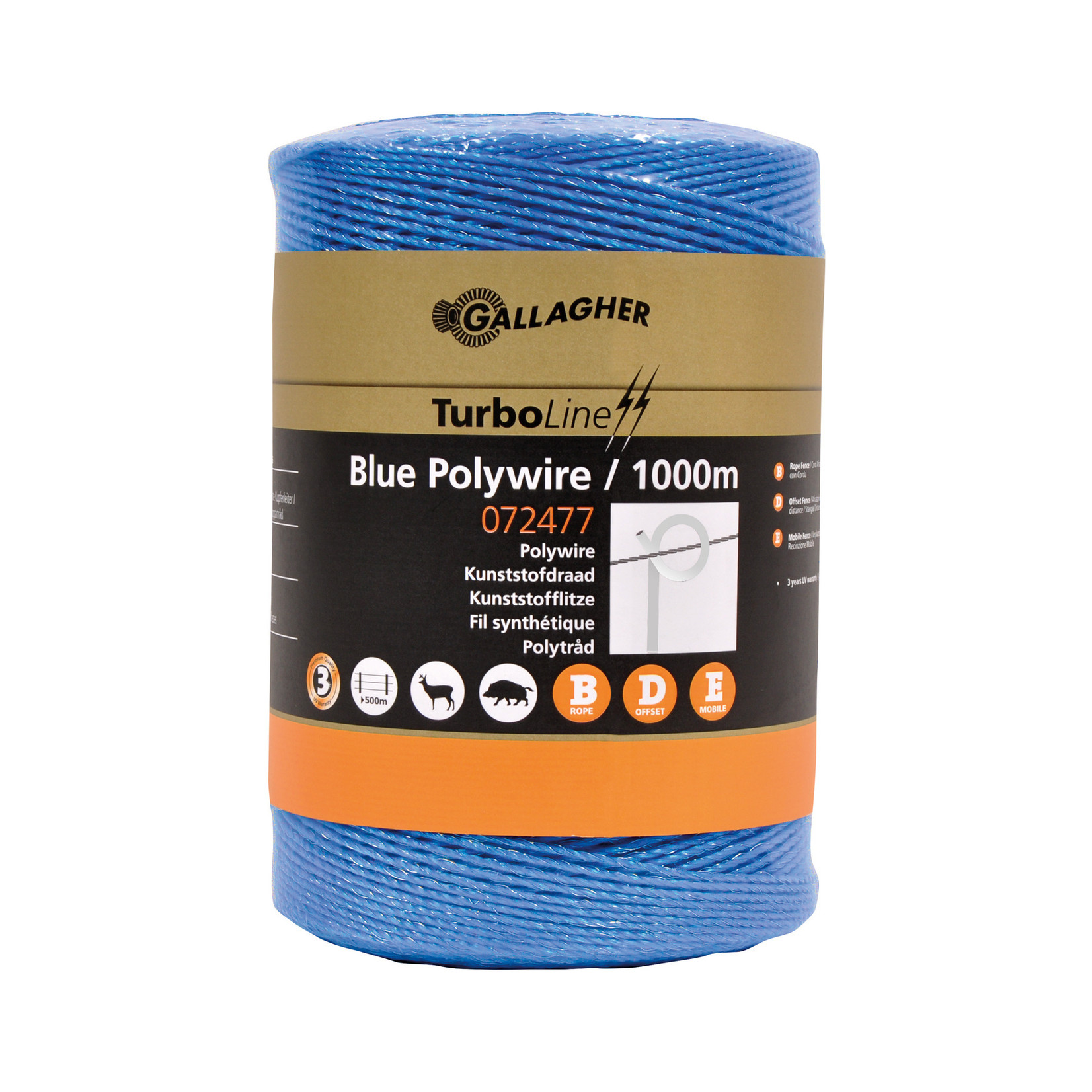 Gallagher Fil de clôture Gallagher – bleu, 1 000 m