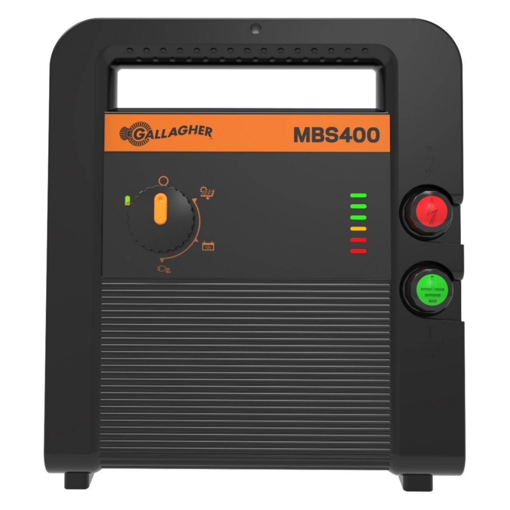 Gallagher MBS400 Électrificateur multipower (4,0J - 230 V/12 V/Solaire) avec voltmètre gratuit