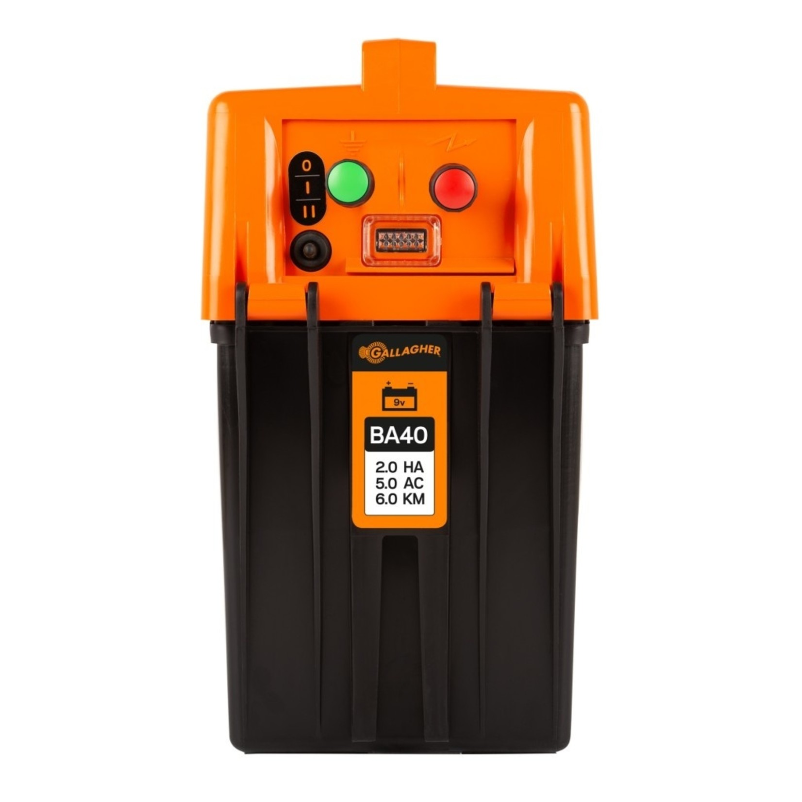 Gallagher BA40 Électrificateur sur batterie 9 V (0,4 J - 9 V/12 V)