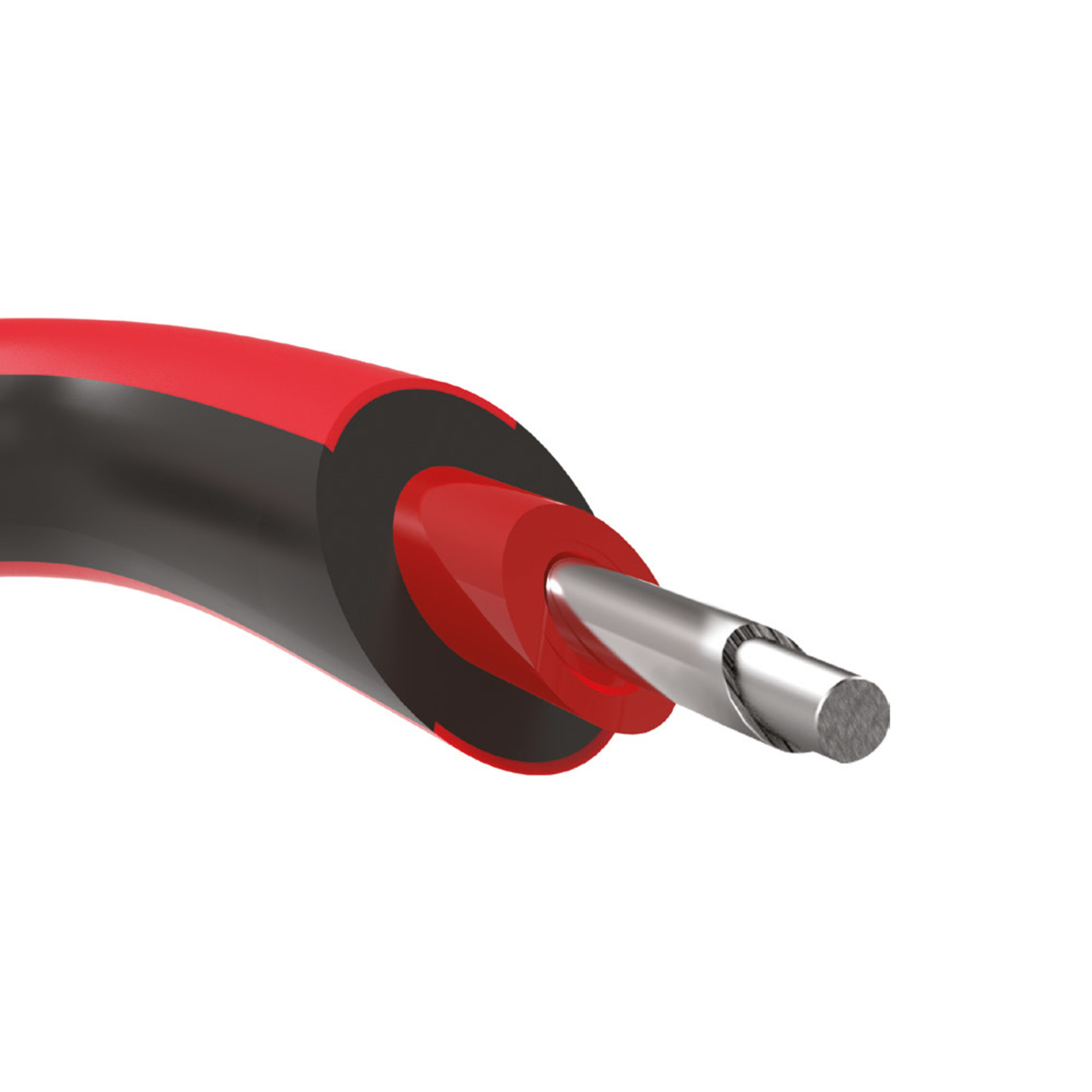 Gallagher Câble de terre double isolation Gallagher XL – rouge, ø 2,5 mm, 50 m