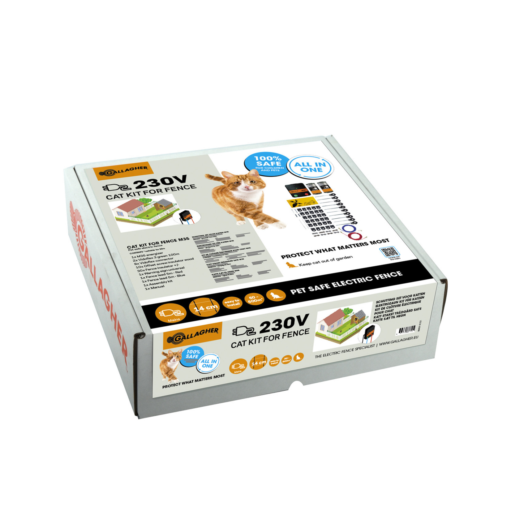 Gallagher Kit de clôture électrique pour chats Gallagher M35 – 230 V