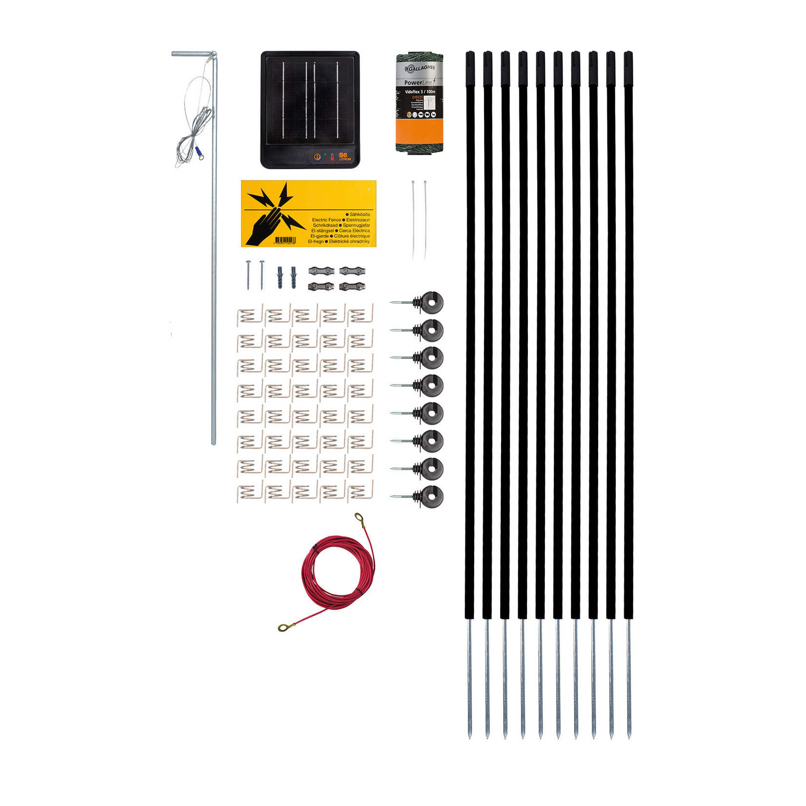 Gallagher Kit Animaux de Compagnie & Jardin S6 Solaire – 80 cm