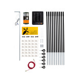Gallagher Kit de clôture électrique jardin et étang Gallagher S6 – solaire, 50 cm