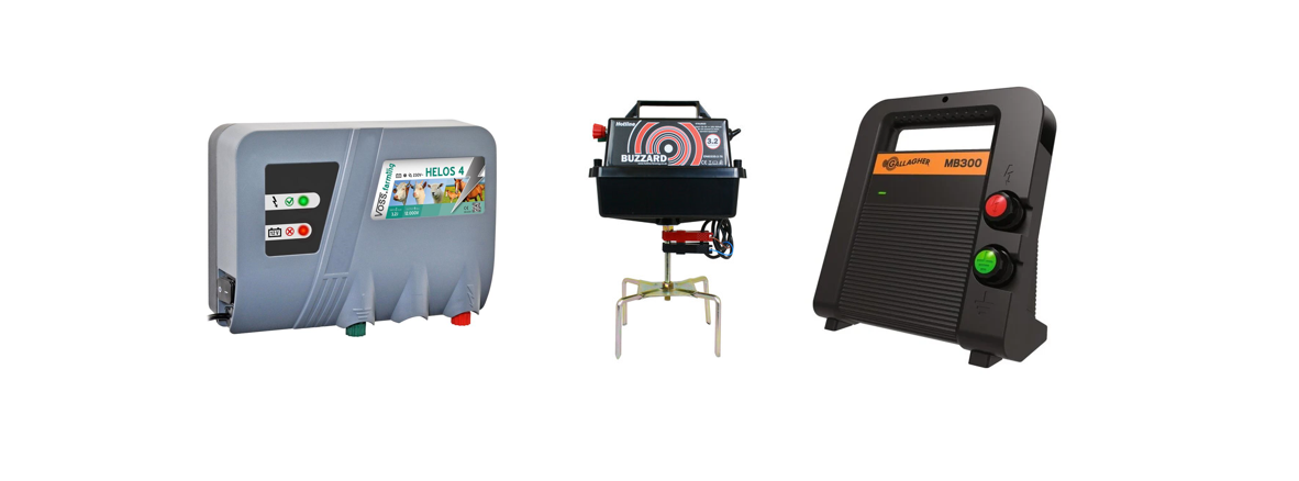 Voss Helos 4 vs Hotline Buzzard vs Gallagher MB300 - 12 Volts électrificateurs - Comparatif - Guide d'achat