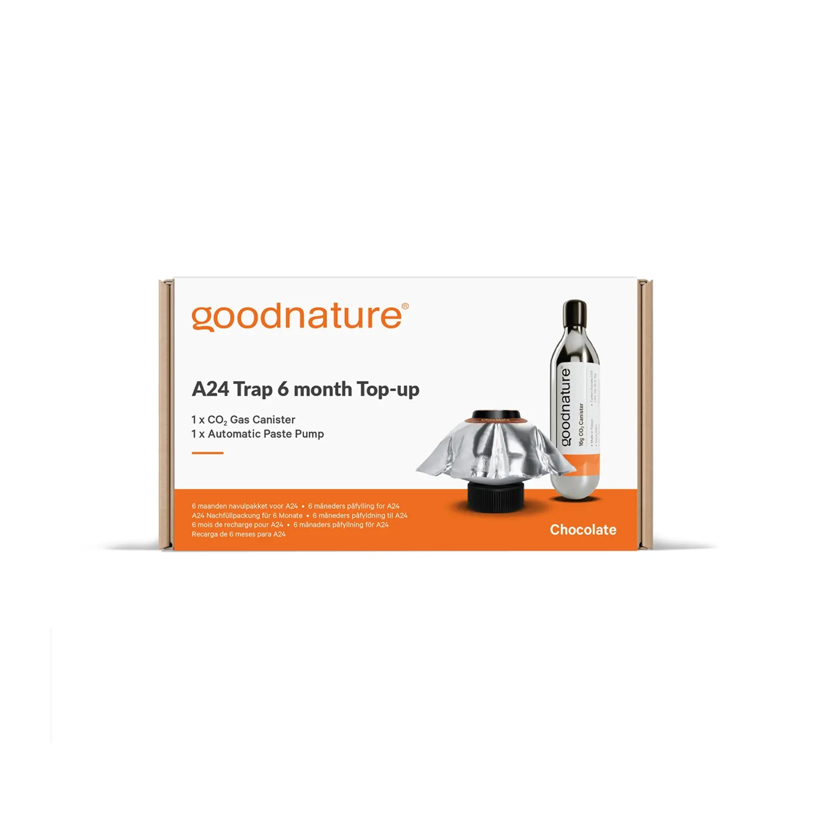 Goodnature Goodnature® Kit de recharge (6 mois) pour piège à rats A24 - Chocolat