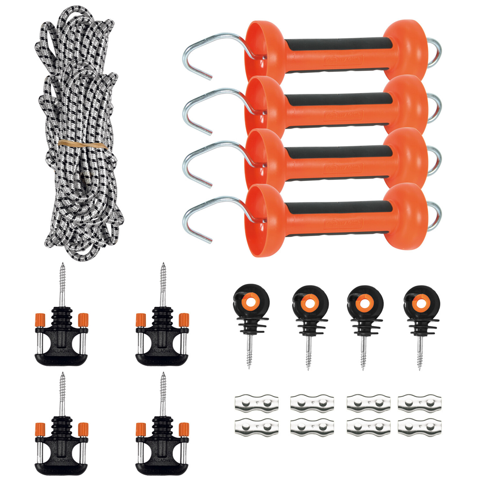 Gallagher Kit porte à cordon élastique multipack (4x 3/6m)