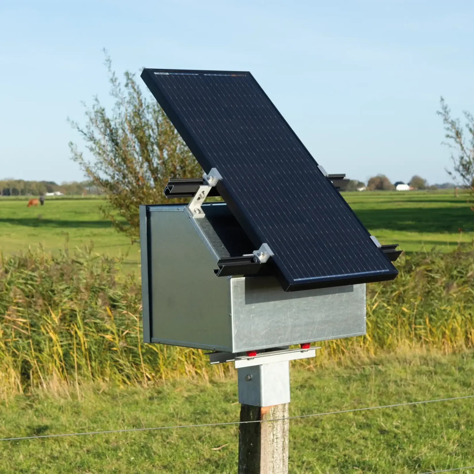Gallagher Électrificateur solaire antivol Gallagher MBS400 – 4 J, 12 V/solaire