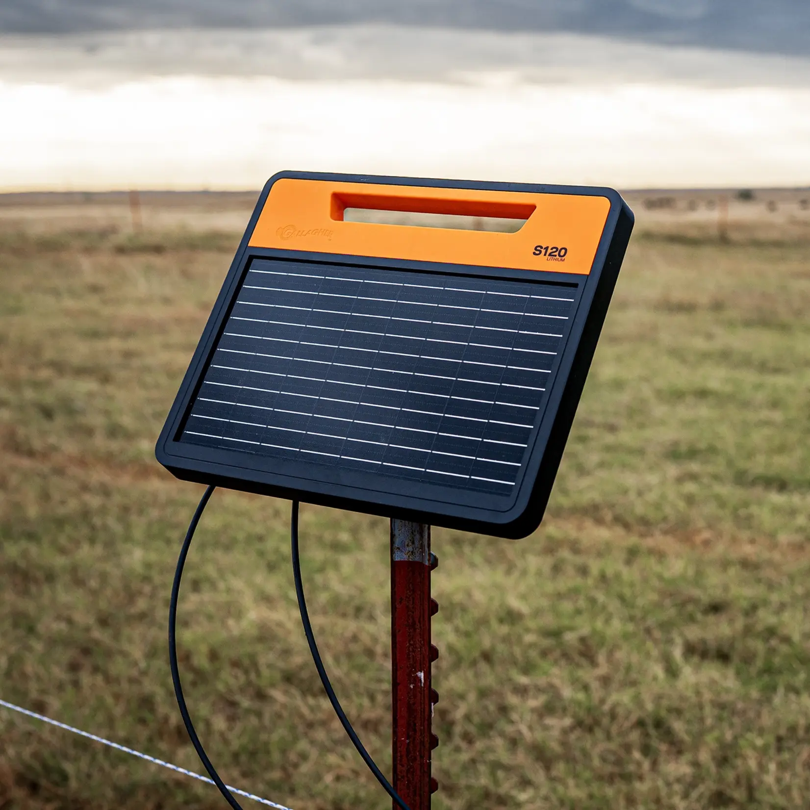 Gallagher S120li Électrificateur solaire avec batterie (1,2 J - Solaire)