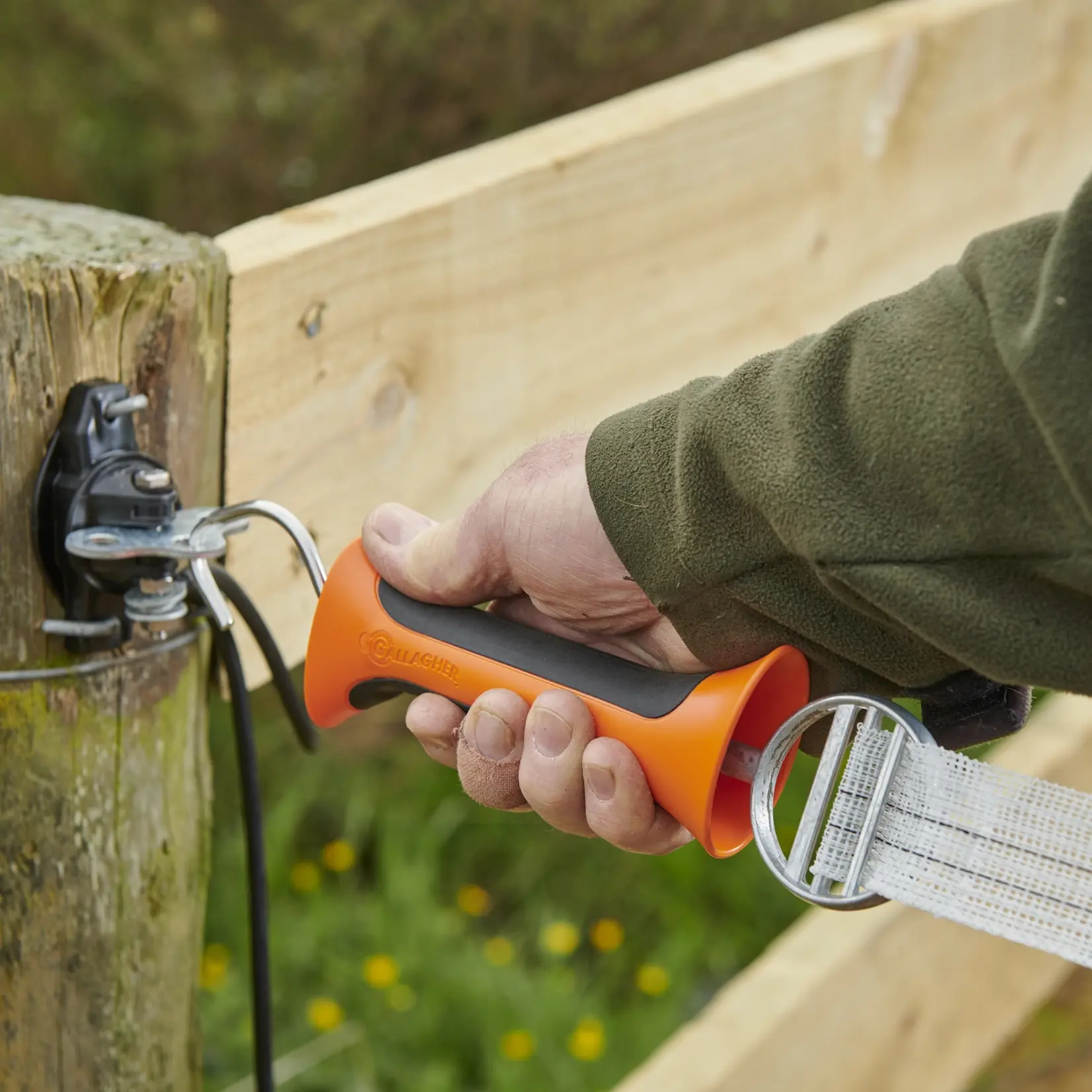 Gallagher Poignée haute résistance avec revêtement caoutchouc