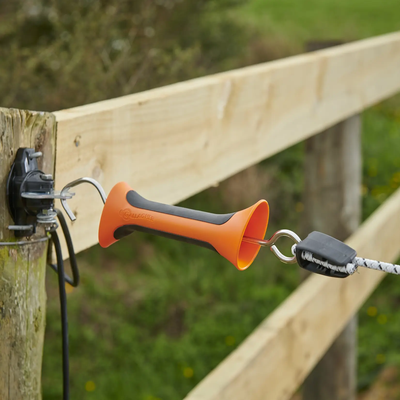 Gallagher Poignée de porte robuste avec cordon/fil en caoutchouc