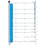 Gallagher Filet loup TurboStar, 125 cm, 50 m (double pointe)