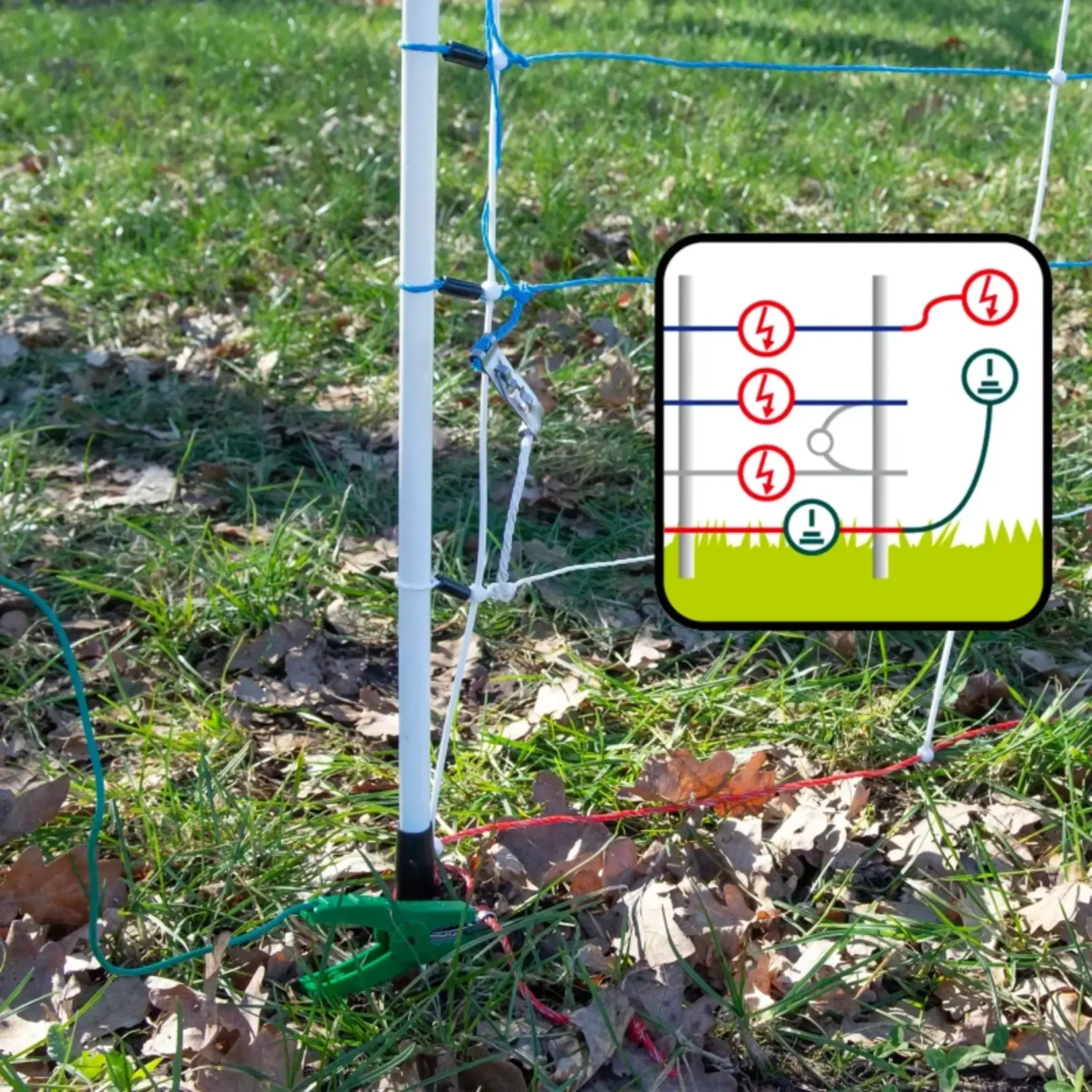 Gallagher Filet loup TurboStar, 125 cm, 50 m (double pointe)