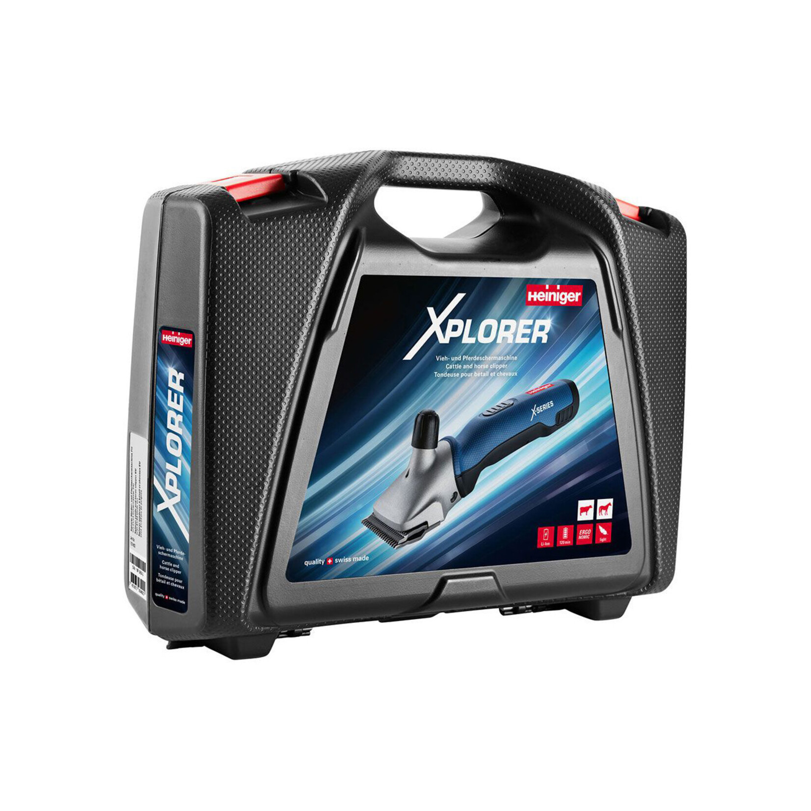 Heiniger Tondeuse à batterie pour chevaux Heiniger Xplorer - 2 batteries