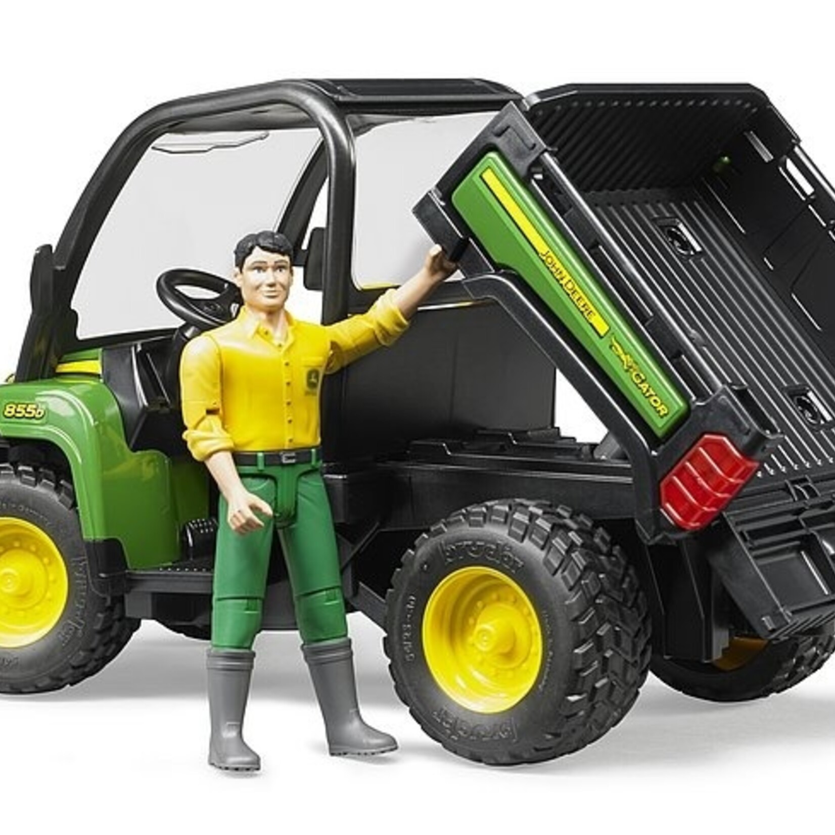 Bruder Véhicule utilitaire Bruder John Deere Gator 855D avec conducteur – 1:16