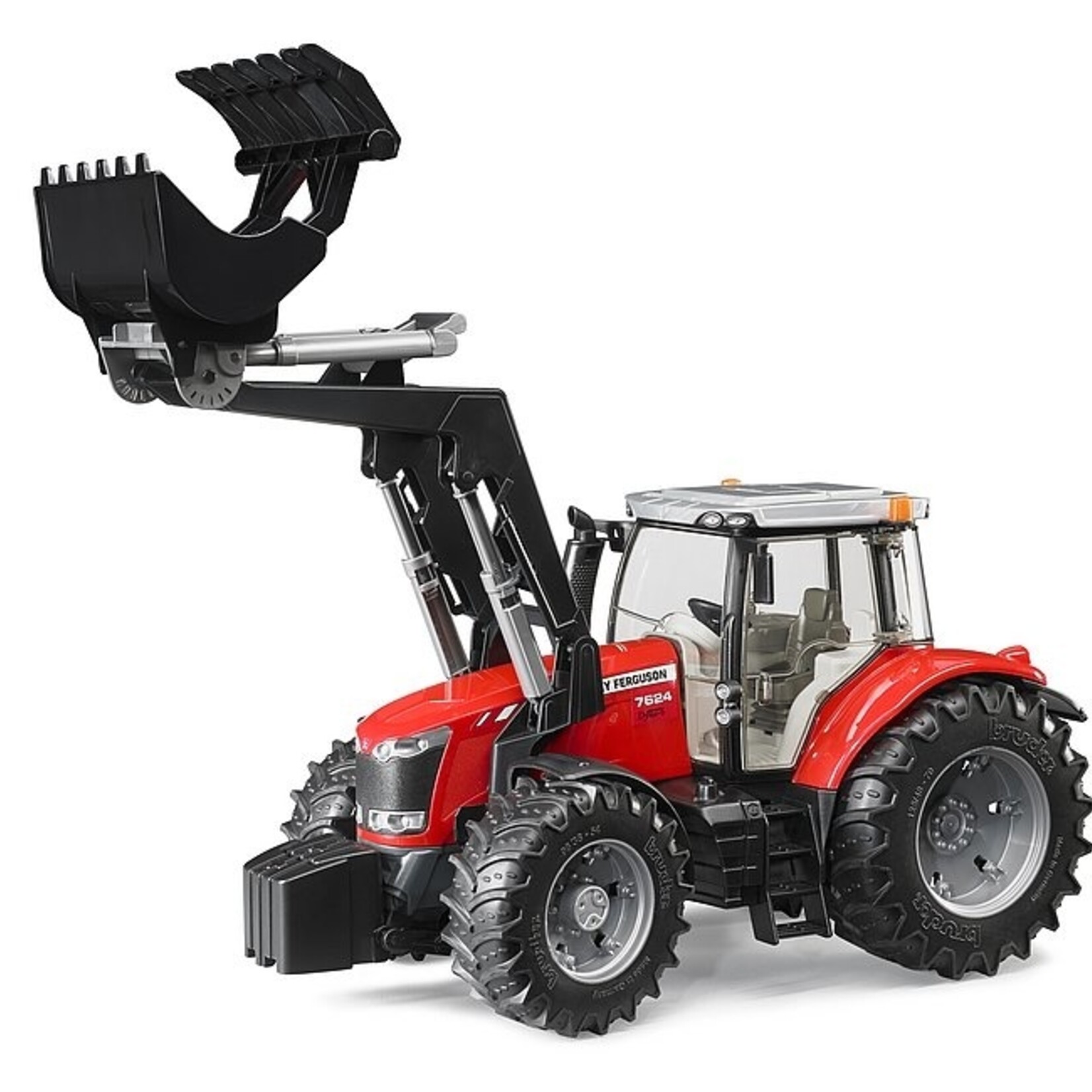 Bruder Tracteur Bruder Massey Ferguson 7624 avec chargeur – 1:16
