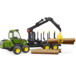 Bruder Porteur forestier Bruder John Deere 1210E avec grappin à bois – 1:16