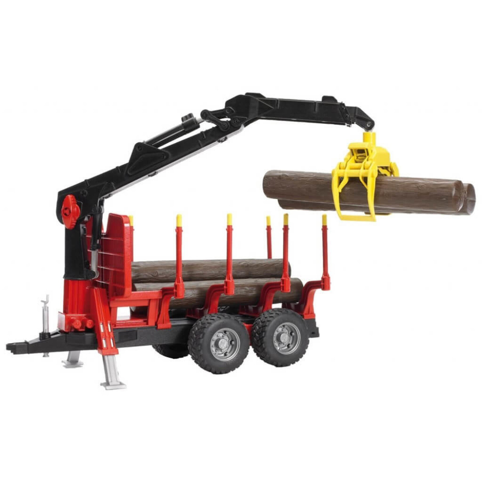 Bruder Remorque Bruder forestière avec grue de chargement et grappin – 1:16