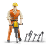 Bruder Figurines Bruder Travailleur avec accessoires – 1:16