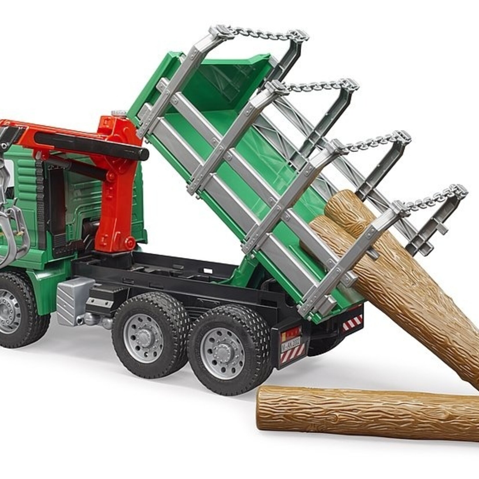 Bruder Camion Bruder MAN TGA forestier avec chargeur et 3 troncs – 1:16
