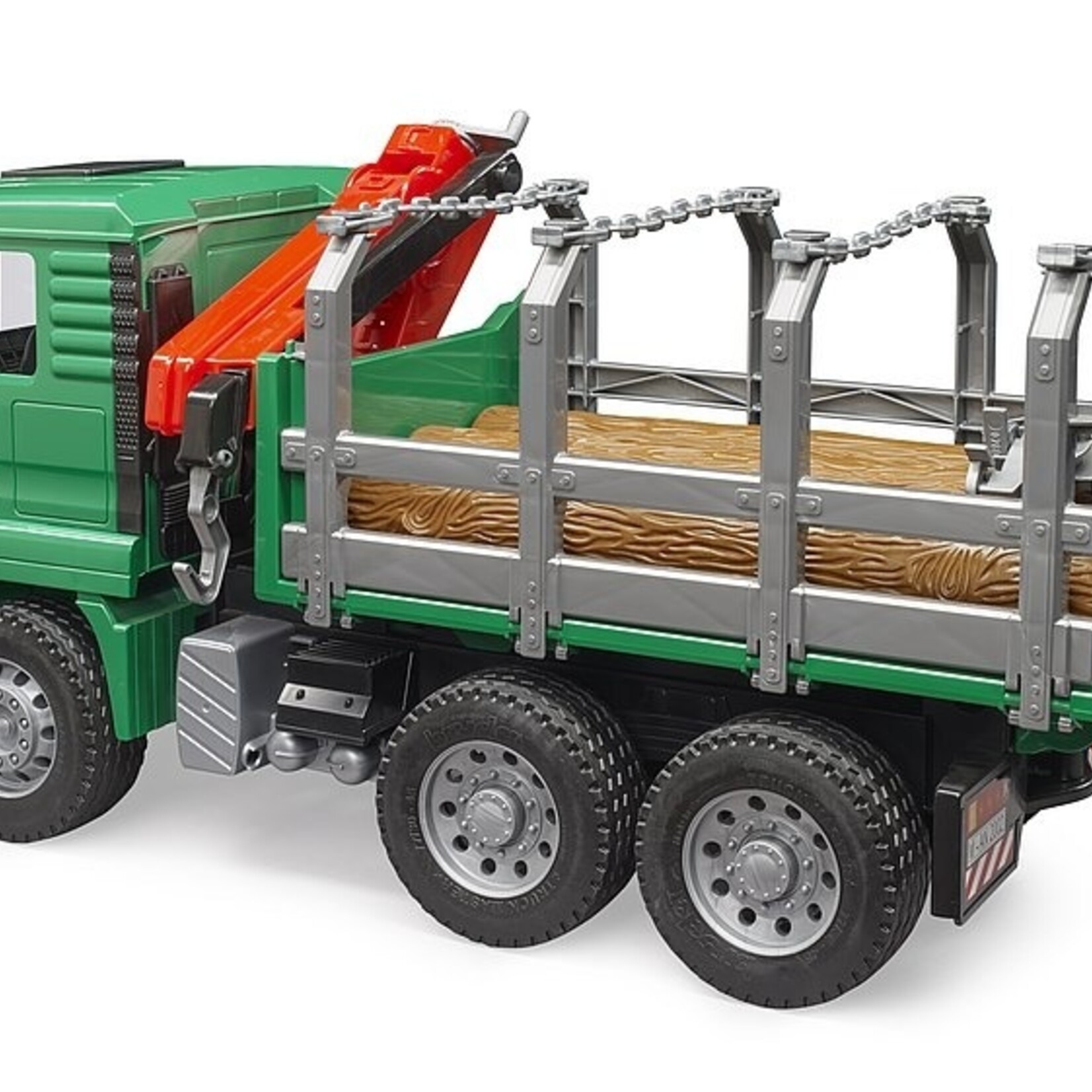 Bruder Camion Bruder MAN TGA forestier avec chargeur et 3 troncs – 1:16