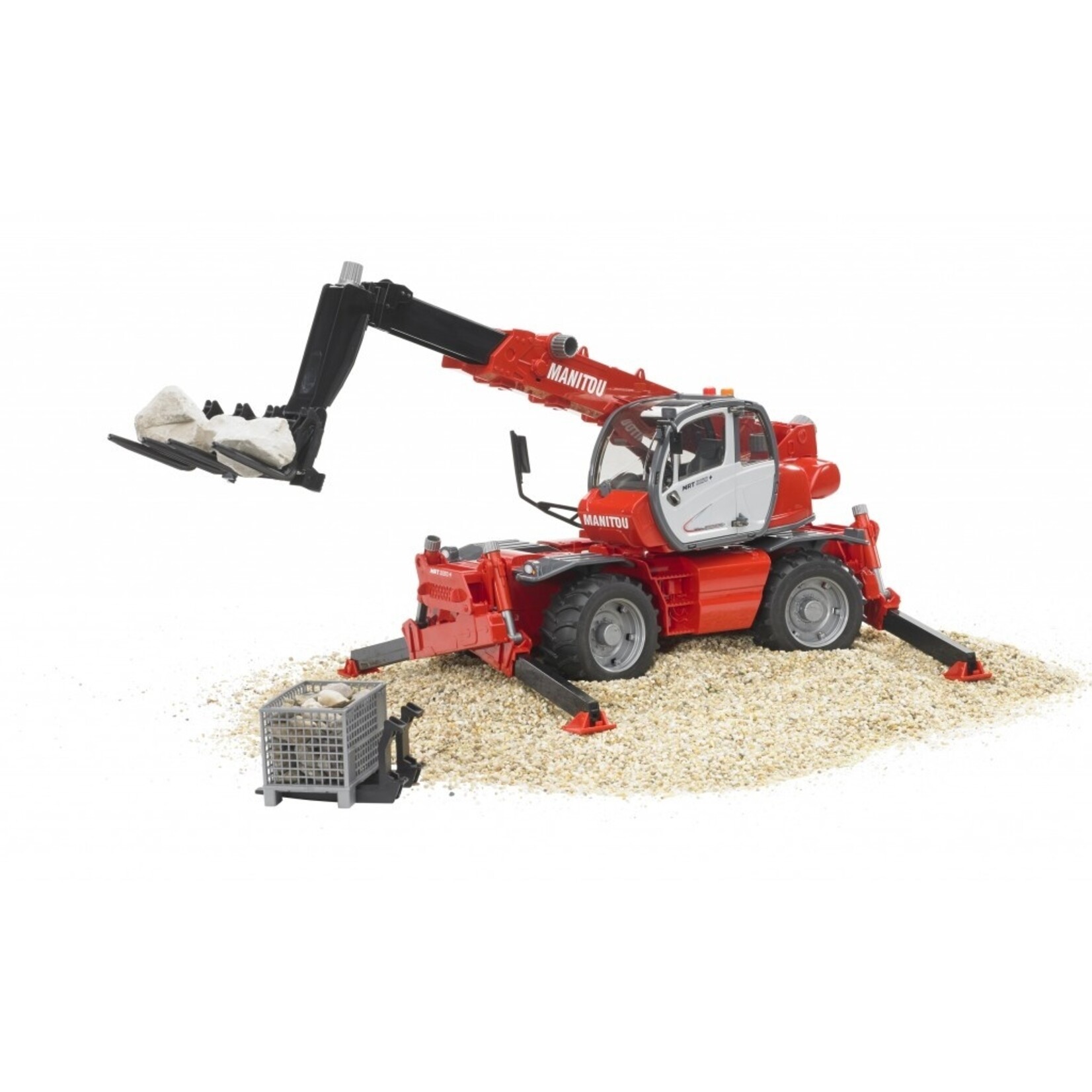 Bruder Chariot télescopique Bruder Manitou MRT 2150 avec accessoires – 1:16
