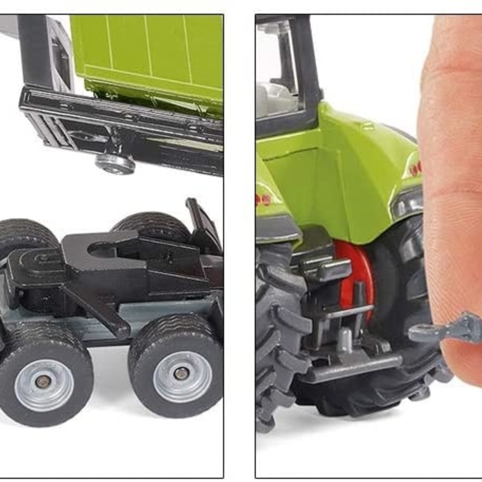 Siku Accessoire Siku Claas+chargeur frontal, Dolly, benne basculante – 1:50