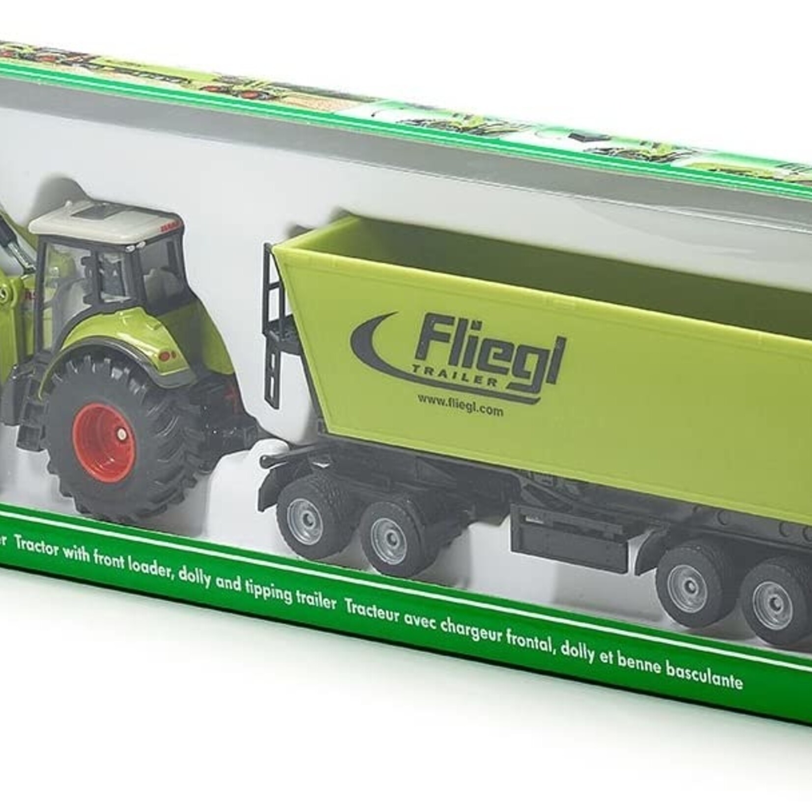Siku Accessoire Siku Claas+chargeur frontal, Dolly, benne basculante – 1:50