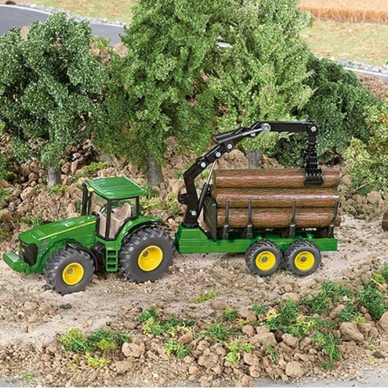 Siku Remorque Siku John Deere avec forestière – 1:50
