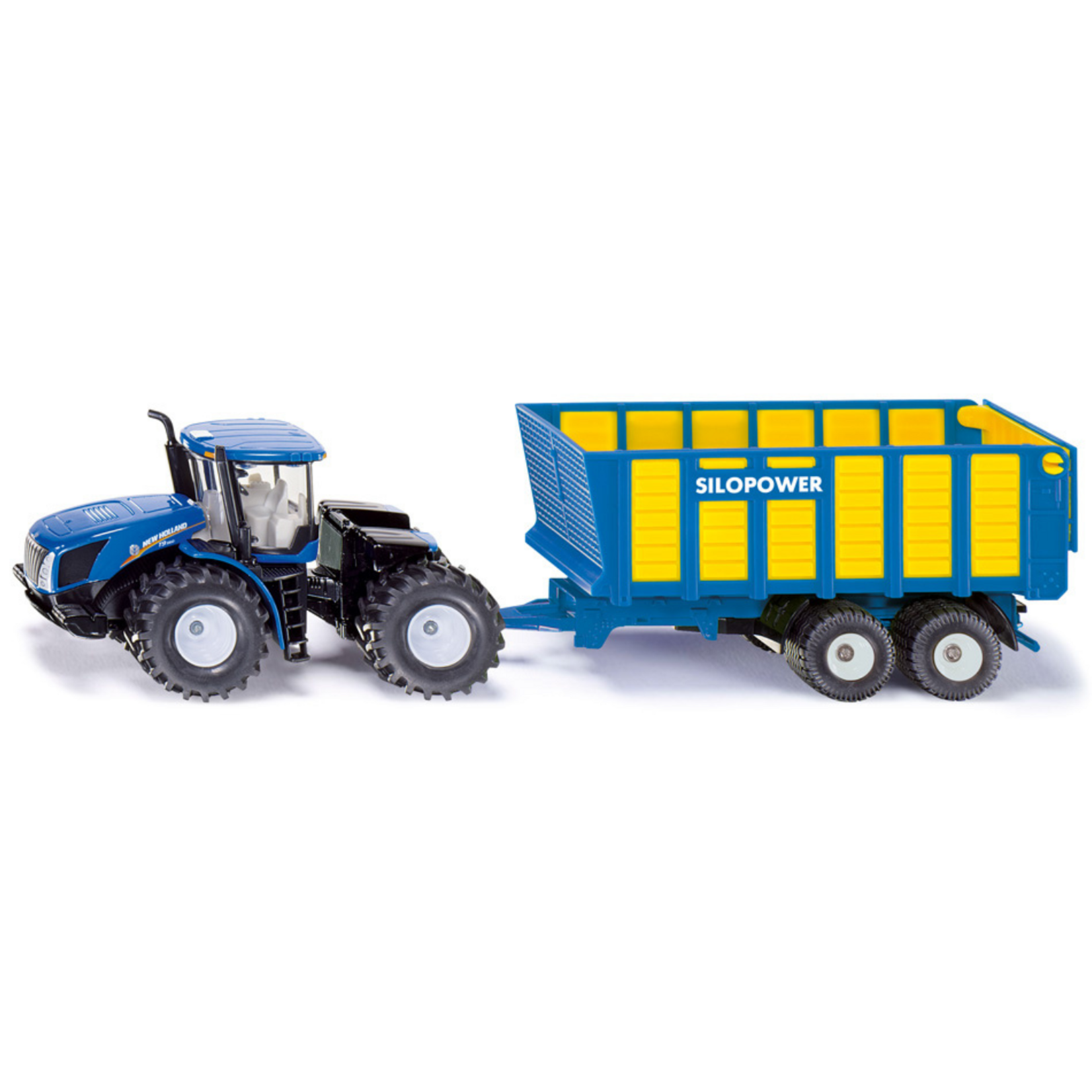 Siku Tracteur Siku New Holland T9.560 avec remorque d'ensilage – 1:50